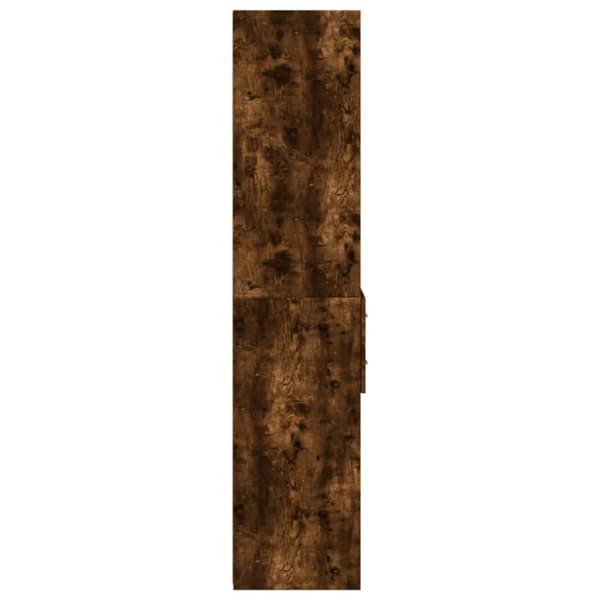 Högskåp rökfärgad ek 40x42,5x185 cm konstruerat trä