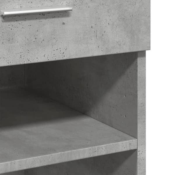 Skänk betonggrå 80x42,5x93 cm konstruerat trä