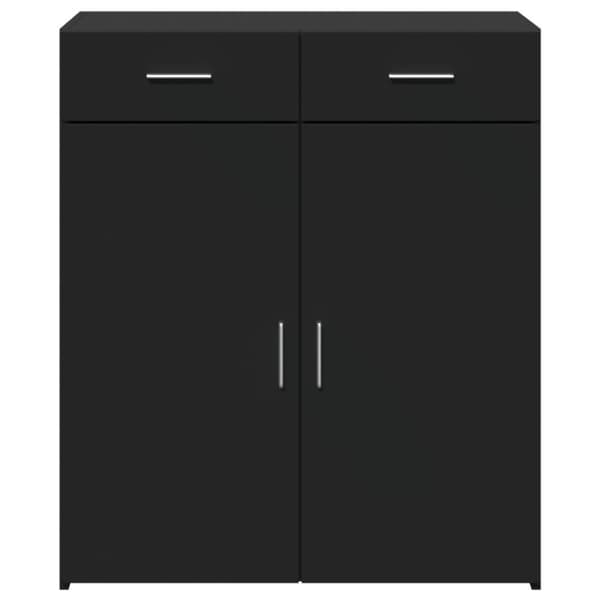 skænk 80x42,5x93 cm konstrueret træ sort