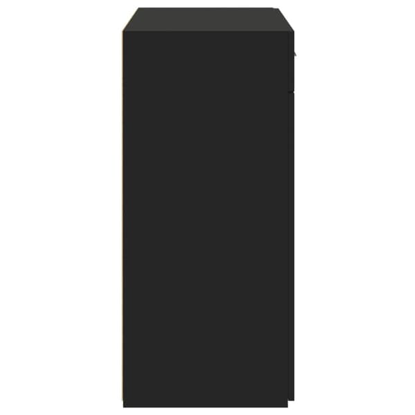 skænk 80x42,5x93 cm konstrueret træ sort