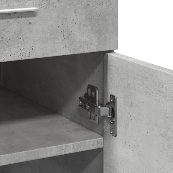 skænk 80x42,5x93 cm konstrueret træ betongrå