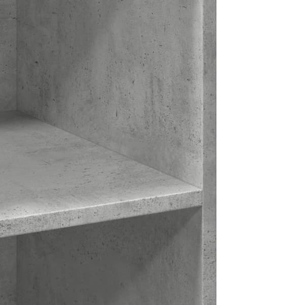 Högskåp betonggrå 70x41x185 cm konstruerat trä
