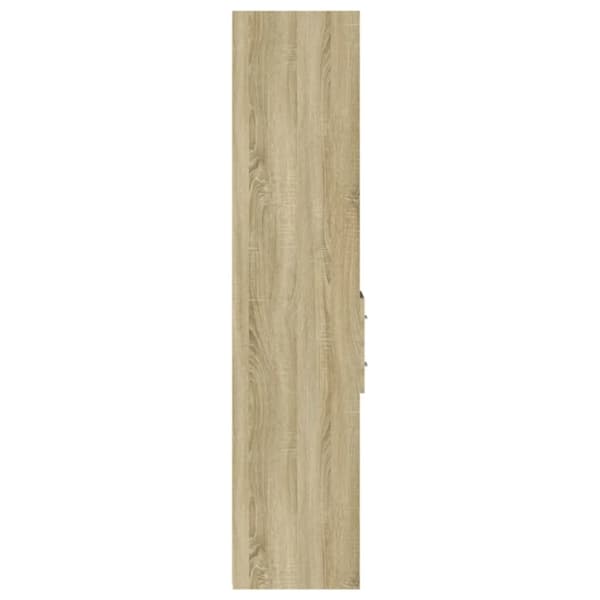 reol 30x42,5x185 cm konstrueret træ sonoma-eg