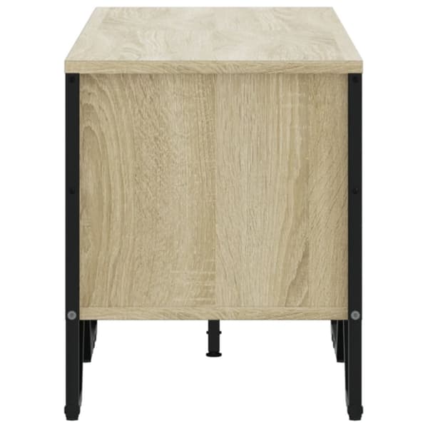 Tv-bänk sonoma ek 122x34x41 cm konstruerat trä