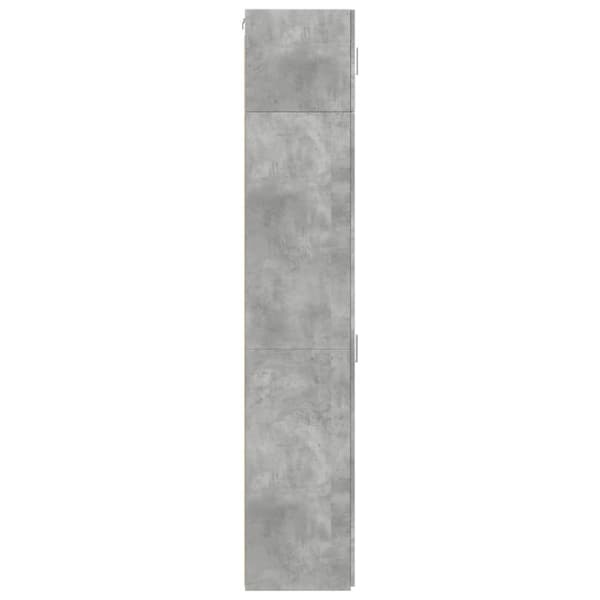 skab 45x42,5x225 cm smalt konstrueret træ betongrå