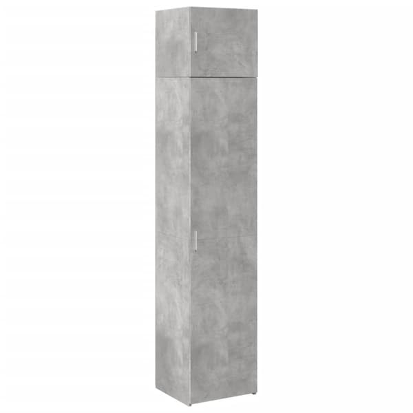 skab 45x42,5x225 cm smalt konstrueret træ betongrå