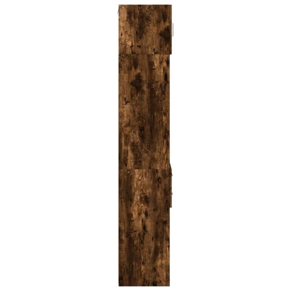 skab 40x42,5x225 cm smalt konstrueret træ røget egetræsfarve