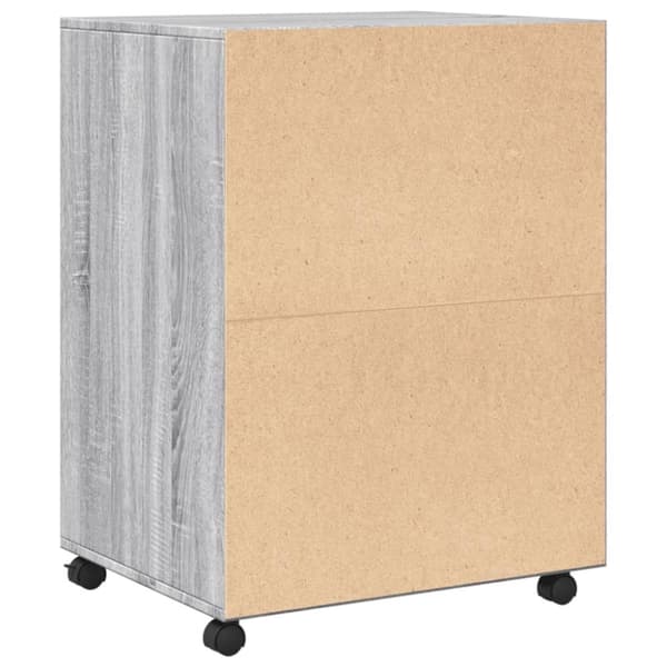 rullebord 60x48x81 cm konstrueret træ grå sonoma-eg