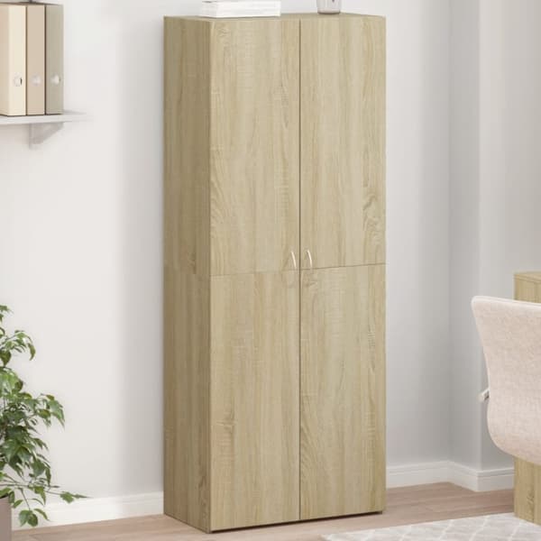 arkivskab 60x32x153 cm konstrueret træ sonoma-eg