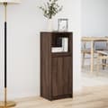 Pikkukuva 4 / 10: Senkki LED-valoilla ruskea tammi 38x34x100 cm tekninen puu
