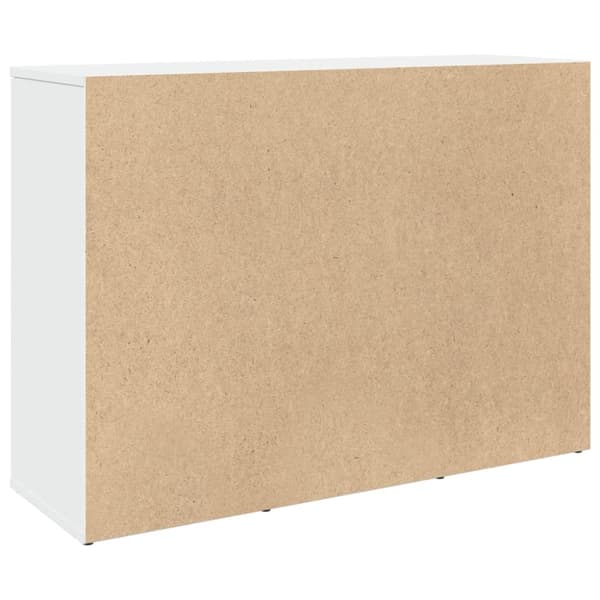 skænk 90,5x29,5x65 cm konstrueret træ hvid
