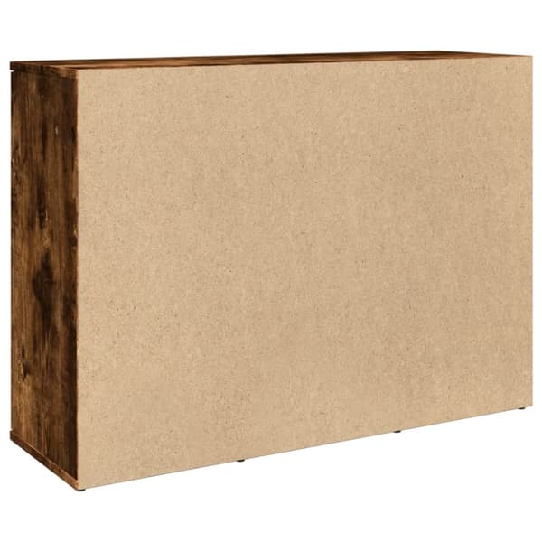 skænk 90,5x29,5x65 cm konstrueret træ røget egetræsfarve