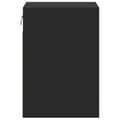 Miniatyrbild 7 av 10: Väggmonterad tv-bänk LED 2 st svart 41x31x45 cm