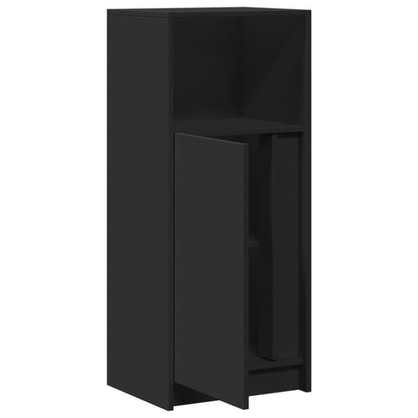 Senkki LED-valoilla musta 42,5x34x100 cm tekninen puu