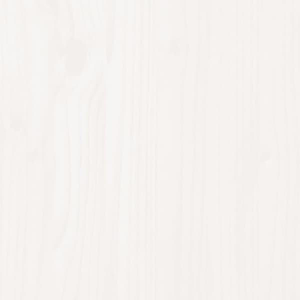 kommode 100x40x54 cm massivt fyrretræ hvid