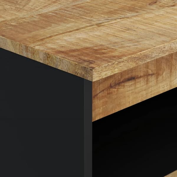 Skänk med 2 dörrar 60x33x75 cm massivt mangoträ