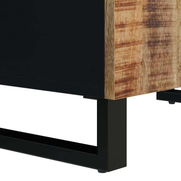 Skänk med 2 dörrar 60x33x75 cm massivt mangoträ