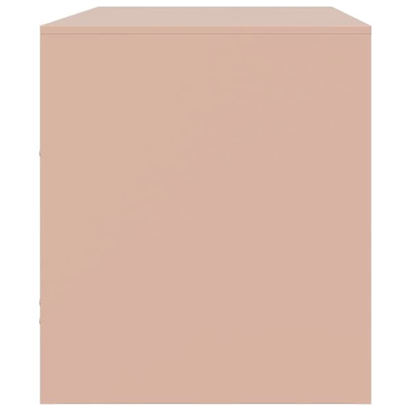 tv-borde 2 stk. 67x39x44 cm stål lyserød