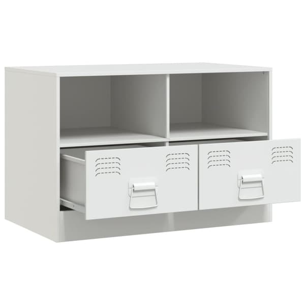 tv-bord 67x39x44 cm stål hvid