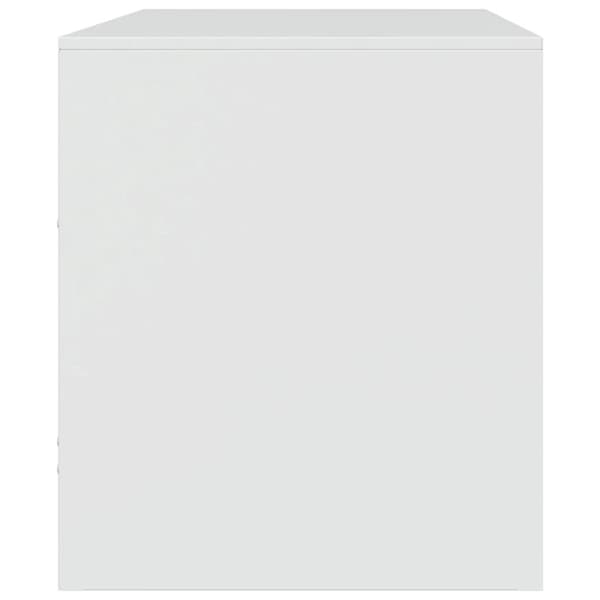 tv-bord 67x39x44 cm stål hvid