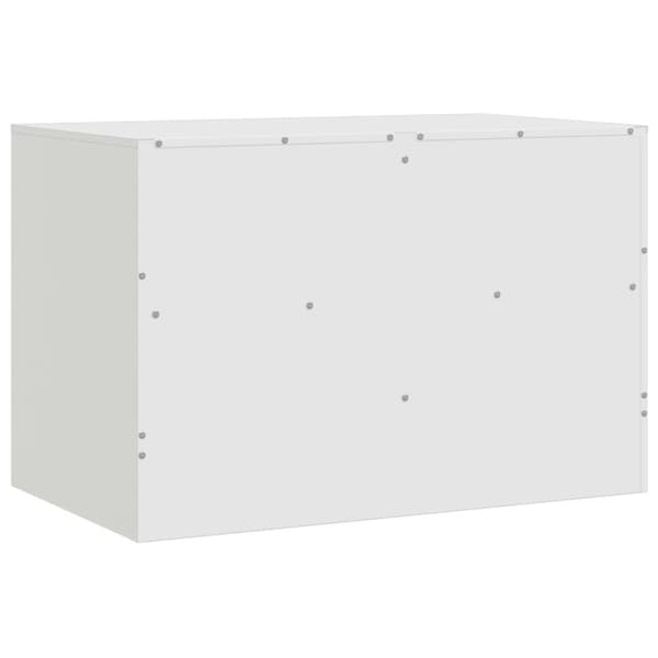 tv-bord 67x39x44 cm stål hvid