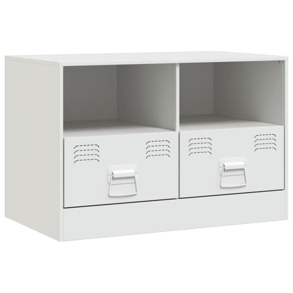 tv-bord 67x39x44 cm stål hvid