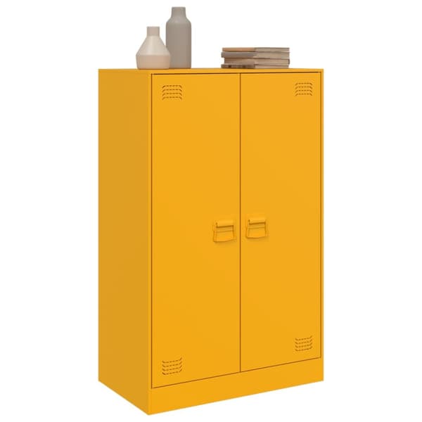 Senkki sinapinkeltainen 67x39x107 cm teräs