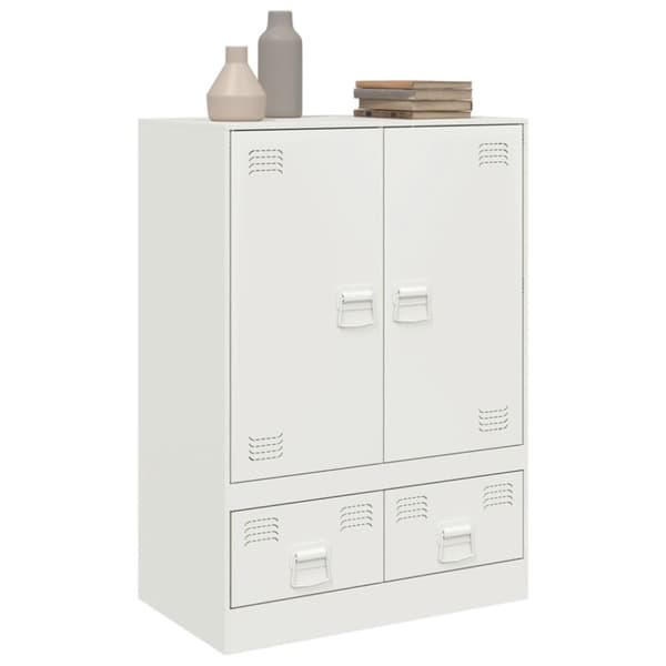 skab 67x39x95 cm stål hvid