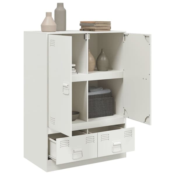 skab 67x39x95 cm stål hvid