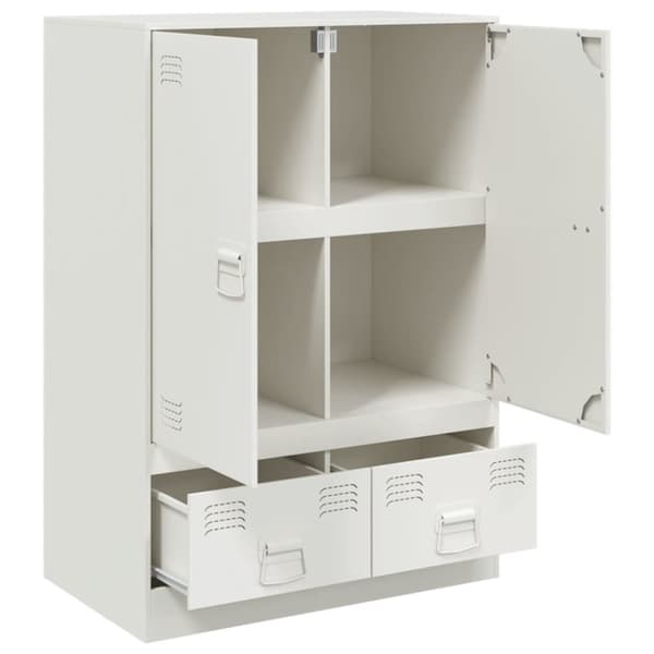 skab 67x39x95 cm stål hvid