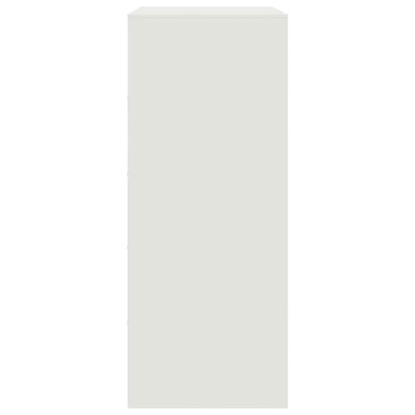 skab 67x39x95 cm stål hvid