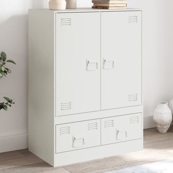 skab 67x39x95 cm stål hvid