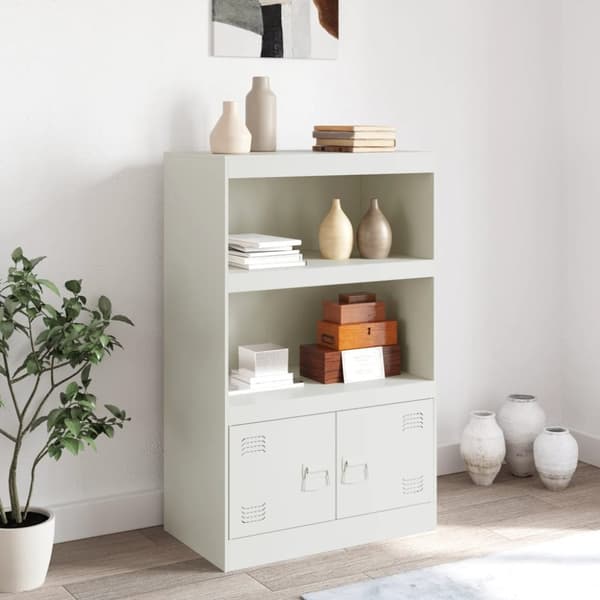 Skänk vit 67x39x107 cm stål