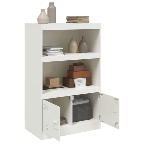 Skänk vit 67x39x107 cm stål