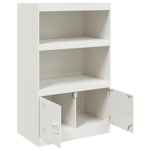 Skänk vit 67x39x107 cm stål