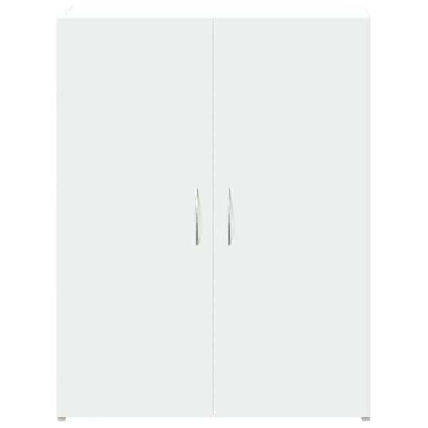 arkivskab 60x32x77,5 cm konstrueret træ hvid