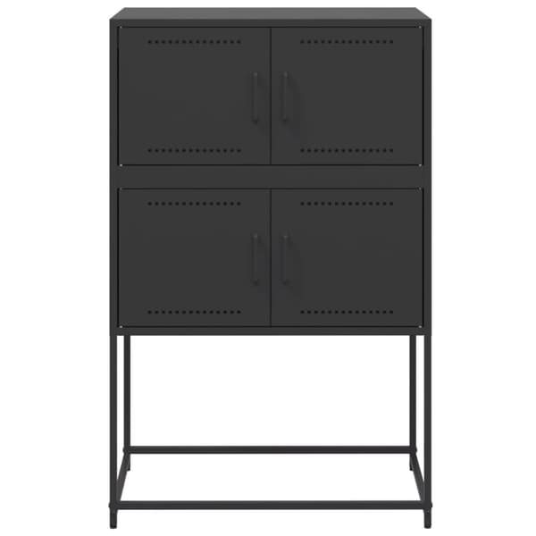 Skänk svart 68,5x38,5x107 cm stål