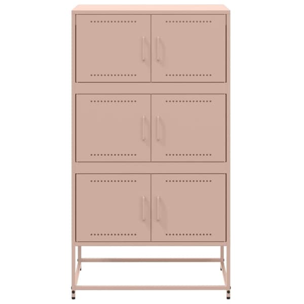 Skänk rosa 68,5x38,5x123,5 cm stål
