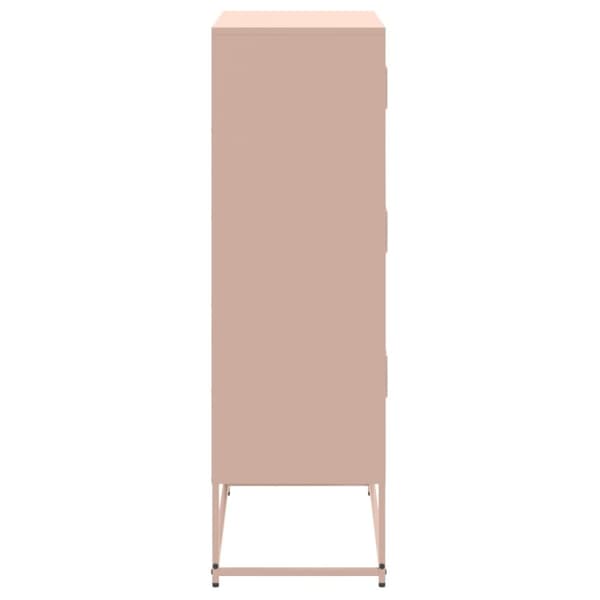 Skänk rosa 68,5x38,5x123,5 cm stål
