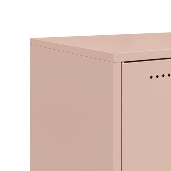Sidoskåp rosa 68,5x39x72 cm kallvalsat stål