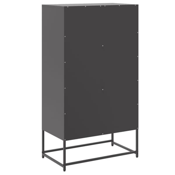 skab 68,5x38,5x123,5 cm stål sort