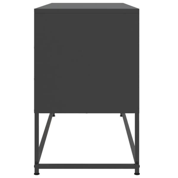 Högskåp svart 36x39x123 cm stål