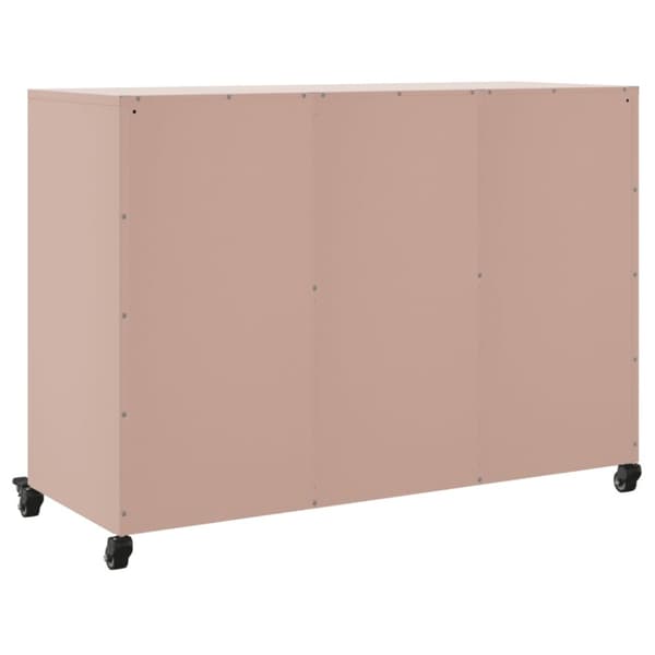 skænk 100,5x39x72 cm koldvalset stål lyserød