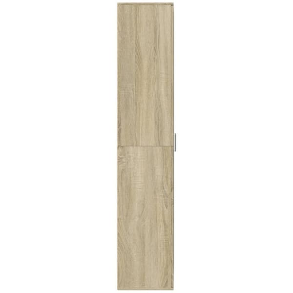 Högskåp sonoma-ek 70x35x180 cm konstruerat trä