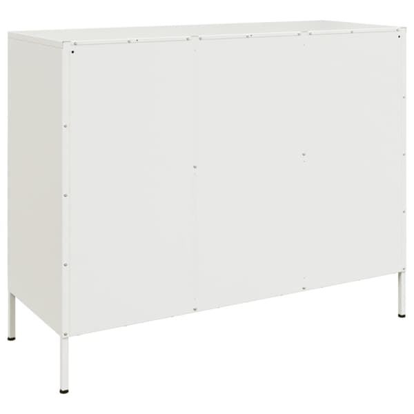 skænk 100,5x39x79 cm koldvalset stål hvid