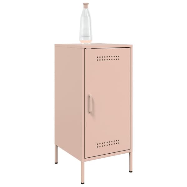Skänk 2 st rosa 36x39x79 cm kallvalsat stål