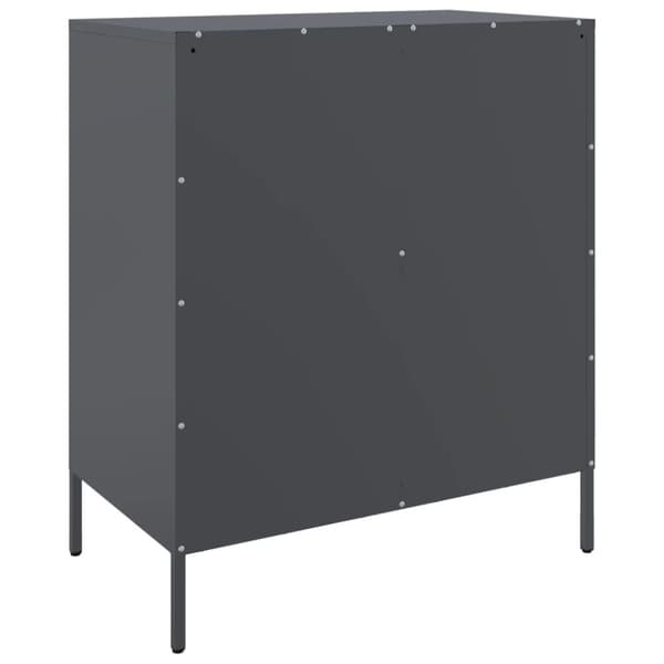 Skänk antracit 68x39x79 cm stål