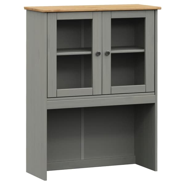 skænk VIGO 80x40x176 cm massivt fyrretræ grå