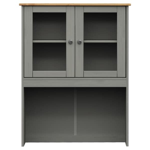 skænk VIGO 80x40x176 cm massivt fyrretræ grå