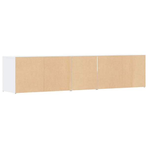 hjørneskab 200x40x45 cm konstrueret træ hvid